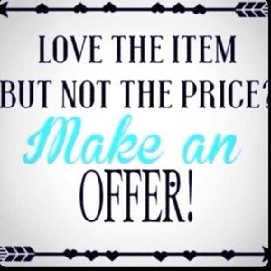 ⭐️⭐️I love offers!⭐️⭐️